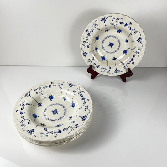Lot de 6 assiettes creuses "Finlandia" par Myott, angleterre, 1980