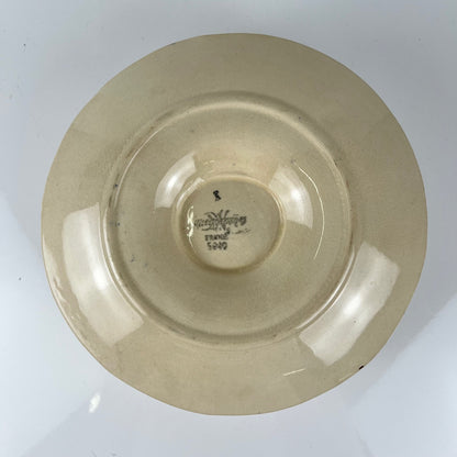 Sarreguemines gravy boat with floral pattern, first half of the 20th century