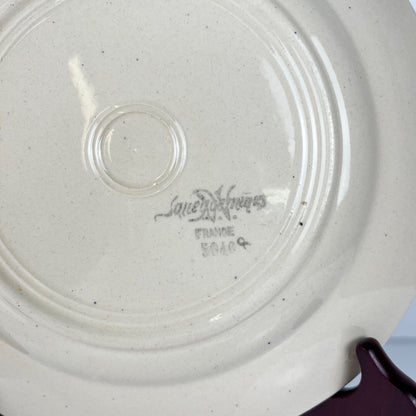 Set of 4 Sarreguemines Dinner Plates, floral pattern, first half of the 20th century