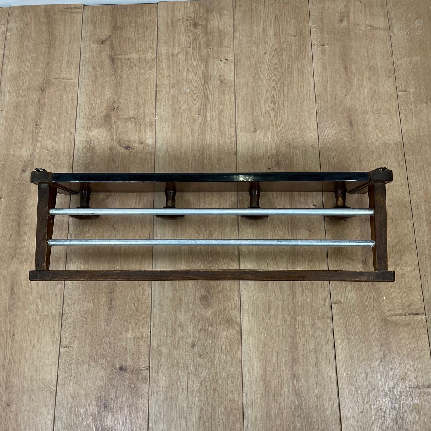 Porte manteau mural et porte chapeau en bois , 1960/70
