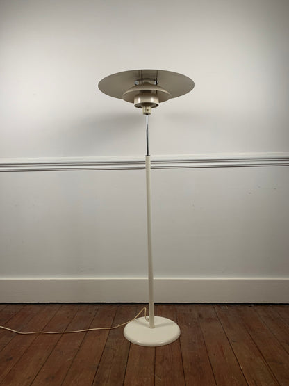 Danish white floor lamp 1960/70