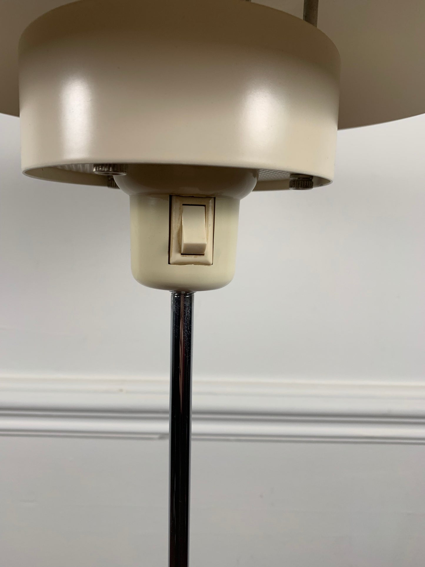 Danish white floor lamp 1960/70