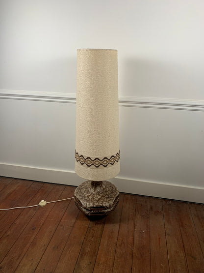 Oversized ceramic “lava” Floorlamp