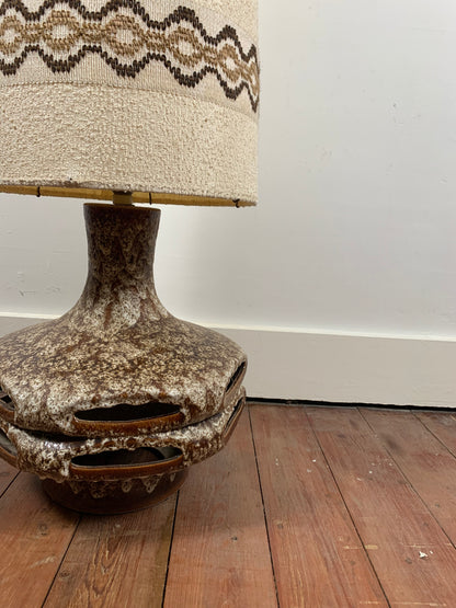 Oversized ceramic “lava” Floorlamp