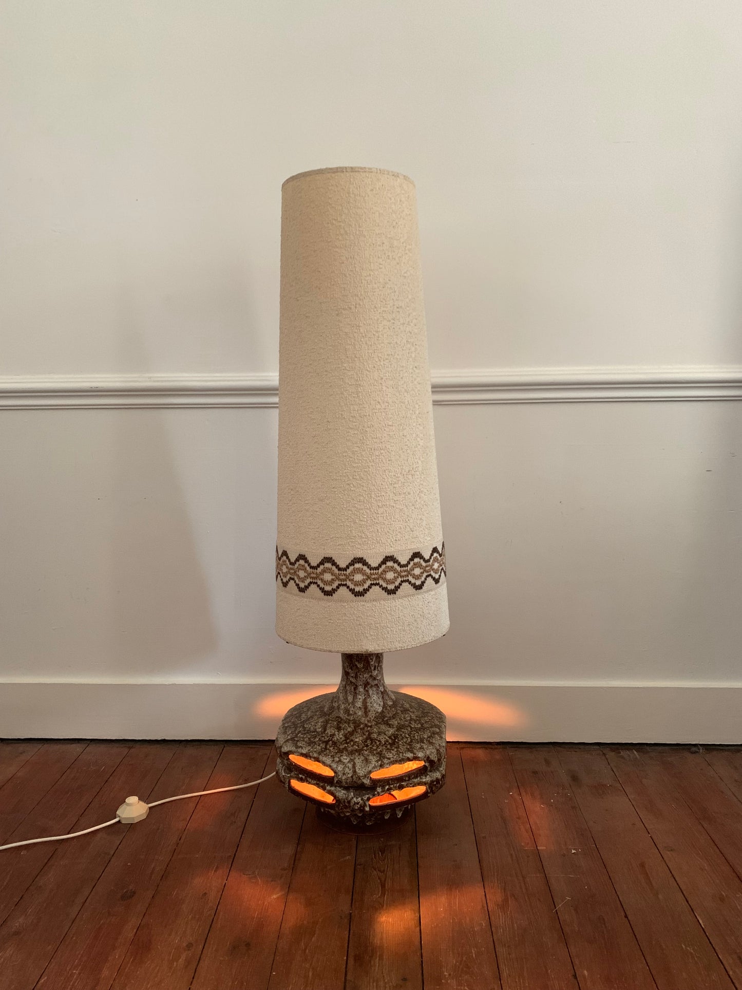 Oversized ceramic “lava” Floorlamp