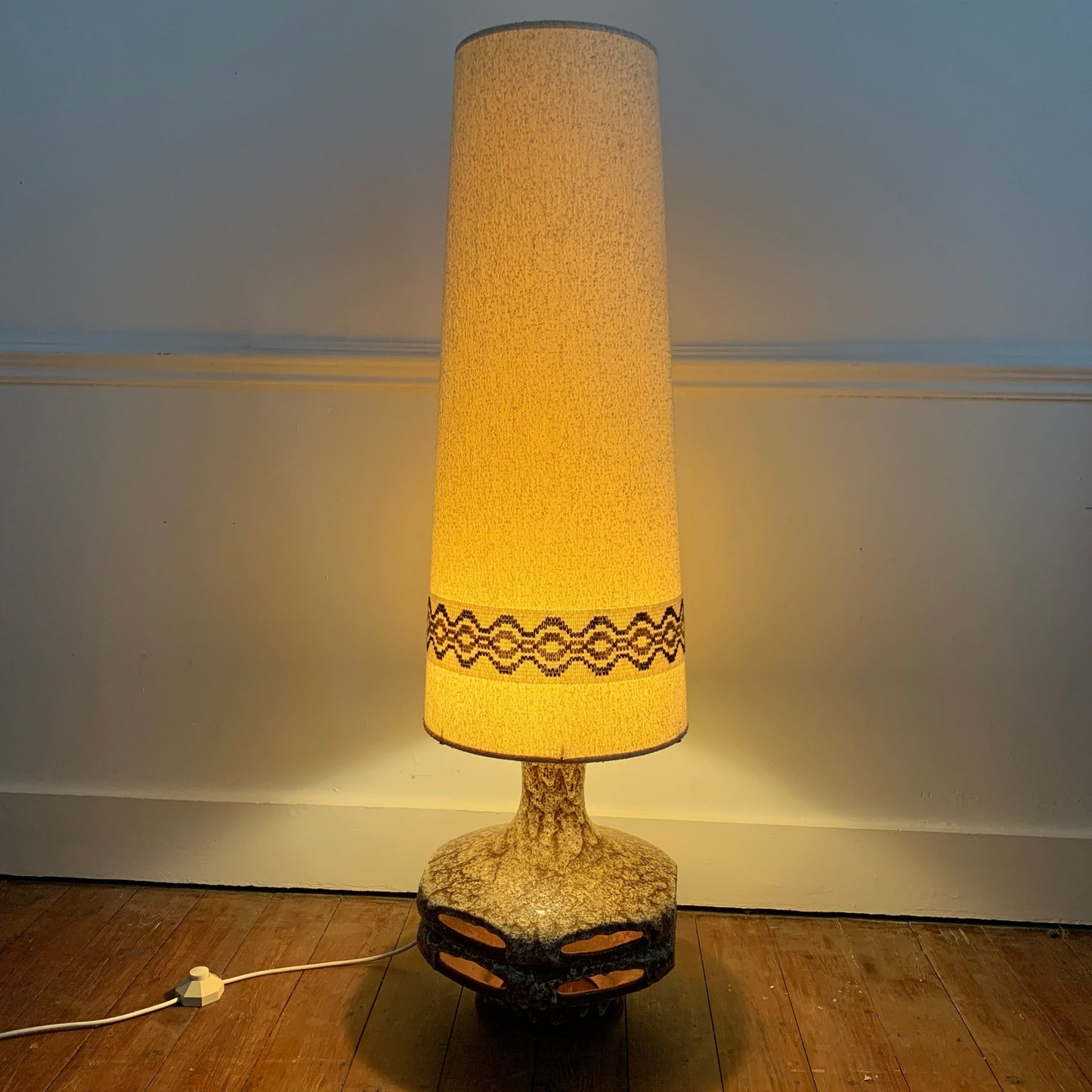 Oversized ceramic “lava” Floorlamp