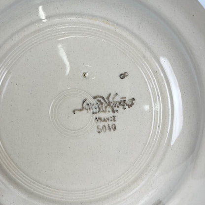 Set de 4 Assiettes creuses Sarreguemines motif fleur , première moitié du XXe siècle