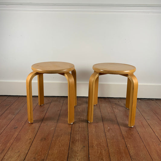 Pair of vintage HUMANIA stools, Denmark