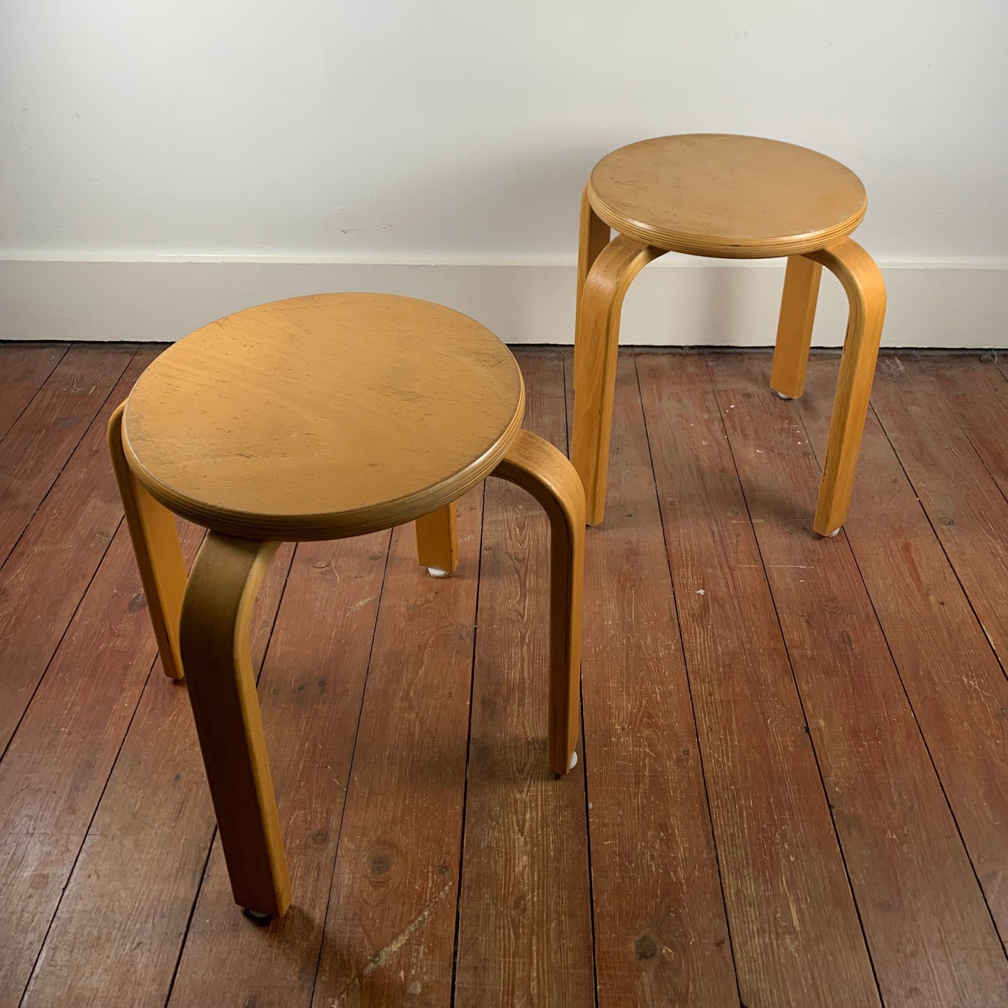 Pair of vintage HUMANIA stools, Denmark