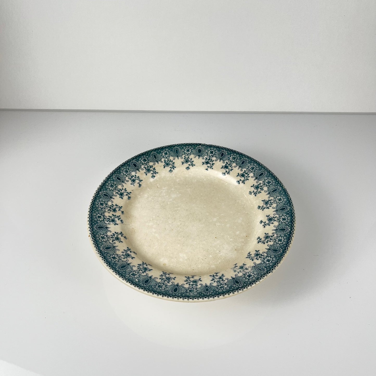 Compotier bas Terre de fer bleu, Jules Etienne, Paris, XIXeme s.