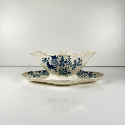 Saucière Longwy fin XIXe "Ycho"