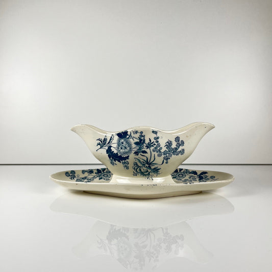 Saucière Longwy fin XIXe "Ycho"