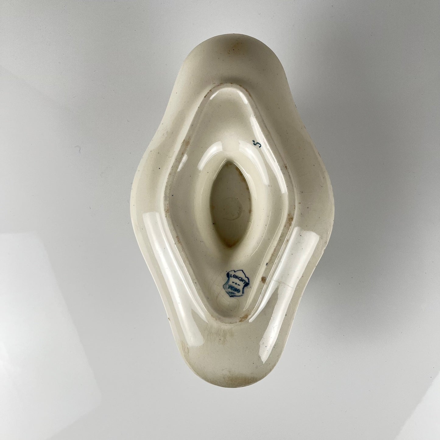 Saucière Longwy fin XIXe "Ycho"