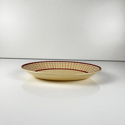 Duo de ravier Longchamp modele "Colmar", motif géométrique 1930