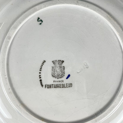 Saladier en porcelaine "Fontainebleau" de Gien, début XXe
