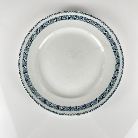Large round dish "Rachel" Moulins des loups & Hamage, iron earth