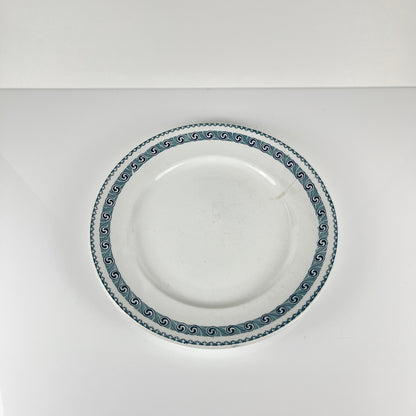 Grand plat rond "Rachel" Moulins des loups & Hamage, terre de fer
