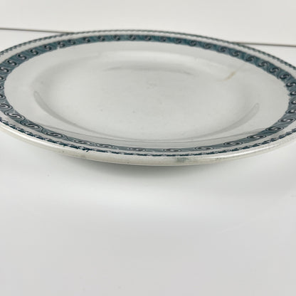 Grand plat rond "Rachel" Moulins des loups & Hamage, terre de fer