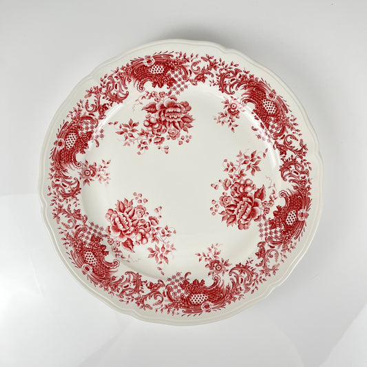Plat à gateau Villeroy & Boch, modele "Valeria", tons rouge