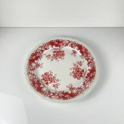 Plat à gateau Villeroy & Boch, modele "Valeria", tons rouge