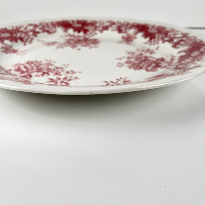 Plat à gateau Villeroy & Boch, modele "Valeria", tons rouge