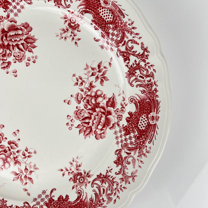 Plat à gateau Villeroy & Boch, modele "Valeria", tons rouge