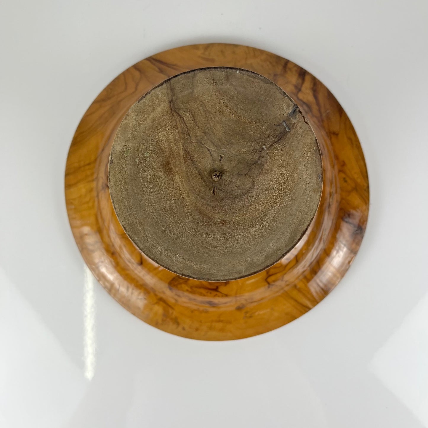 Tazza - Coupe à fruit sur pied monoxyle en bois d'olivier , 1950-60
