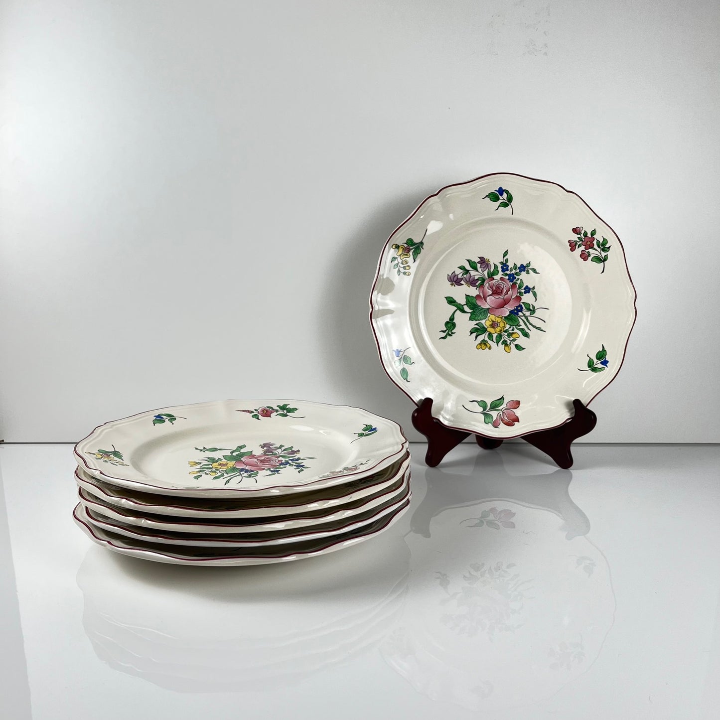 Assiettes plates KG Luneville – modèle Réverbère