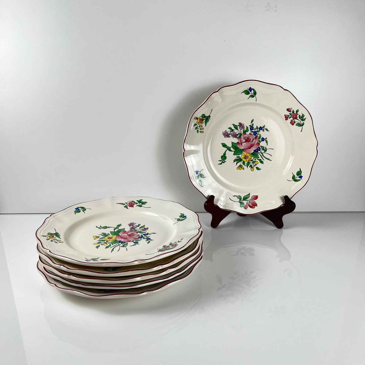 Assiettes plates KG Luneville – modèle Réverbère