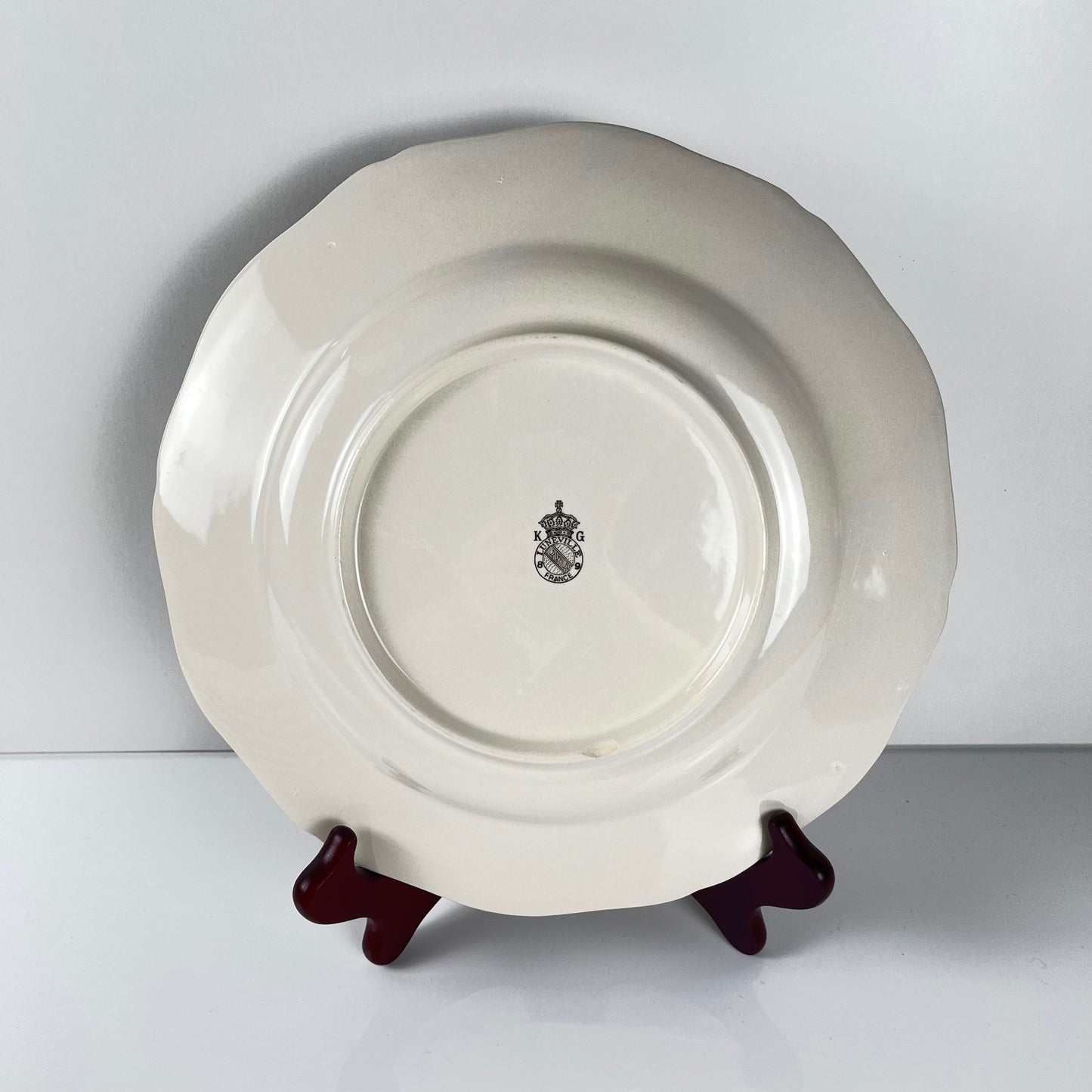 Assiettes plates KG Luneville – modèle Réverbère