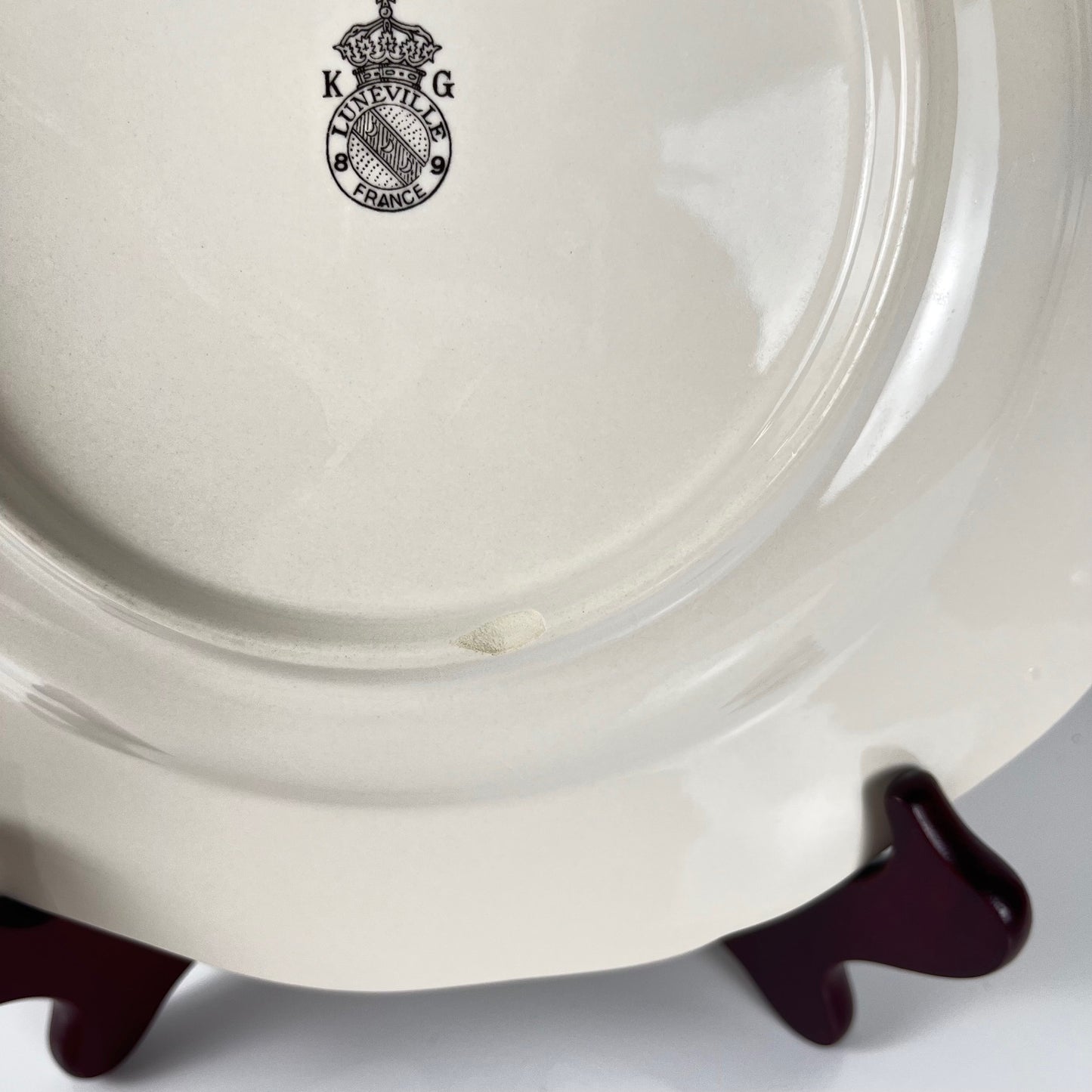 Assiettes plates KG Luneville – modèle Réverbère