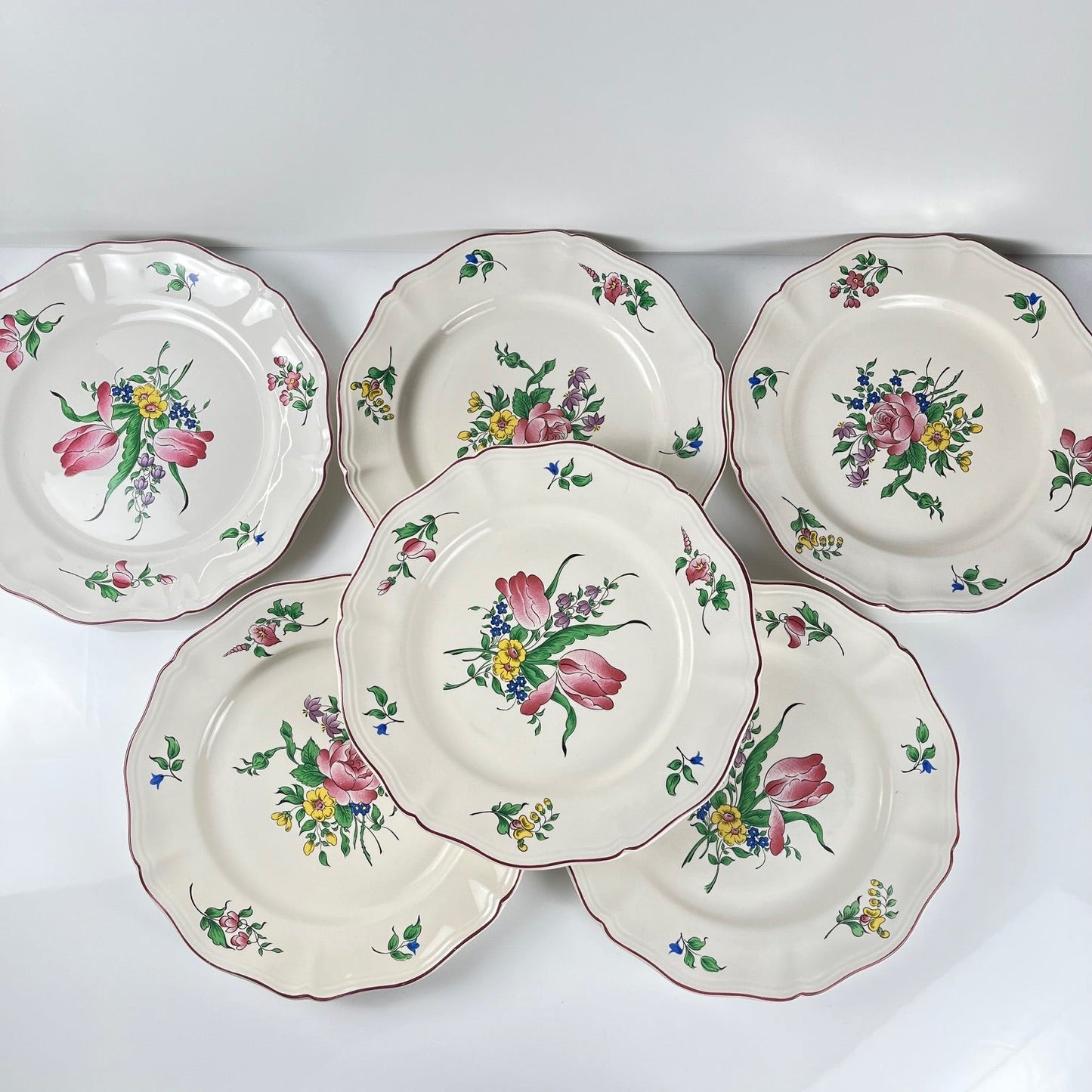 Assiettes plates KG Luneville – modèle Réverbère