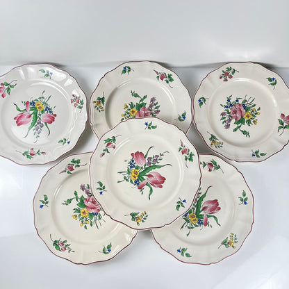 Assiettes plates KG Luneville – modèle Réverbère