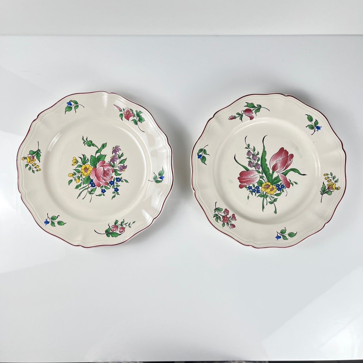 Assiettes plates KG Luneville – modèle Réverbère