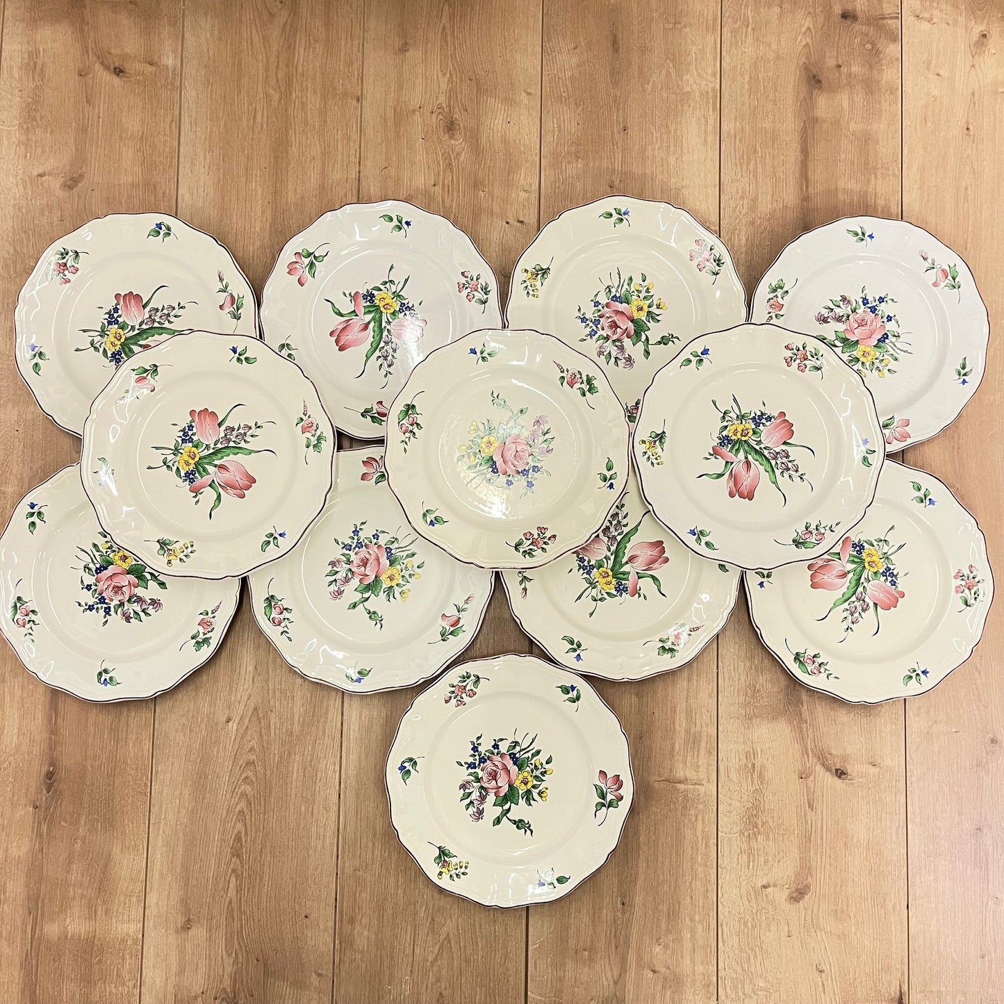 Assiettes plates KG Luneville – modèle Réverbère