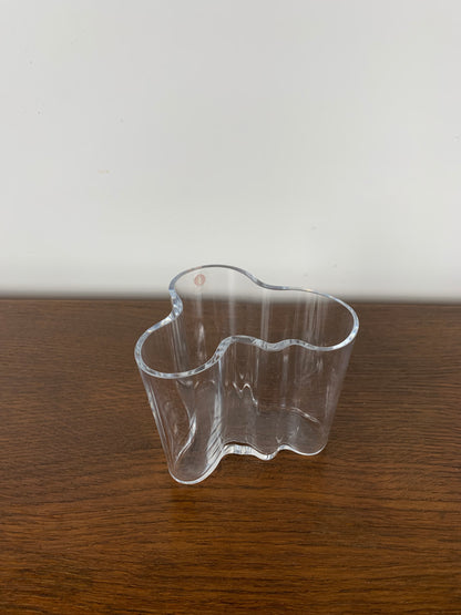 Alvar Aalto vase, Iittala, transparent 95mm