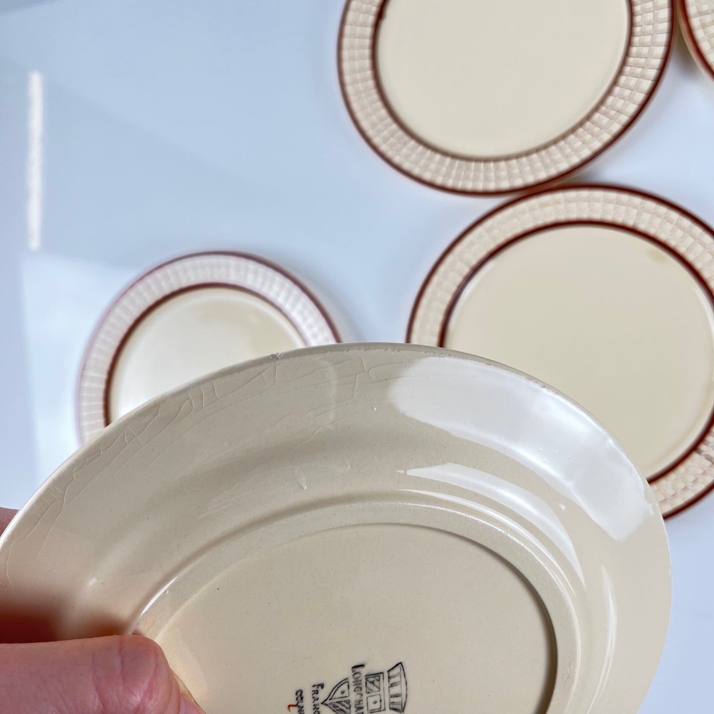 Longchamp "Colmar" model dessert plate set