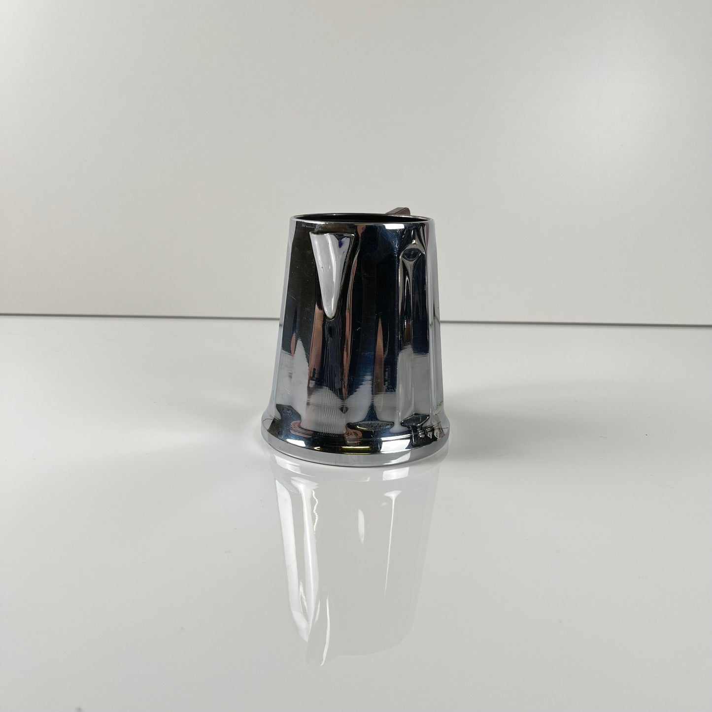 Set à café vintage en métal chromé et bakélite, années 1940/50