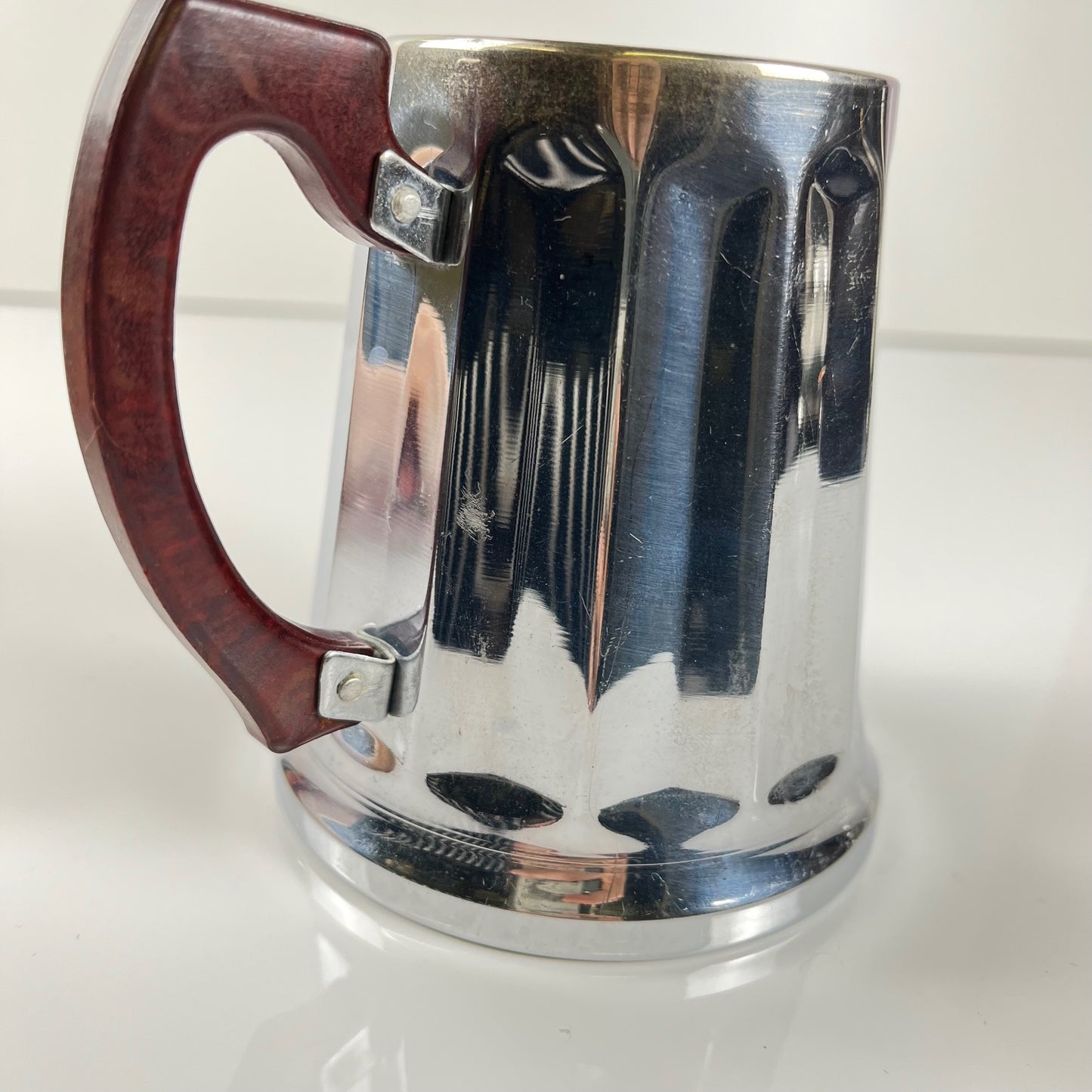 Set à café vintage en métal chromé et bakélite, années 1940/50