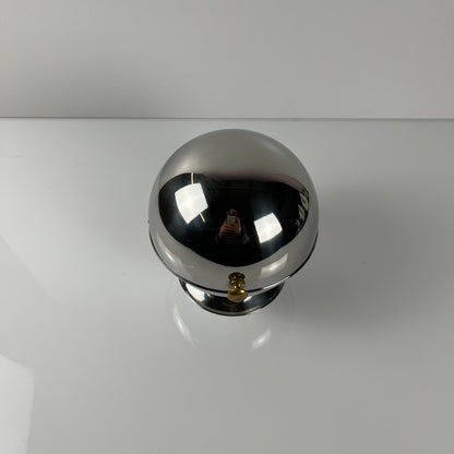 vintage space age style stainless steel sugar bowl
