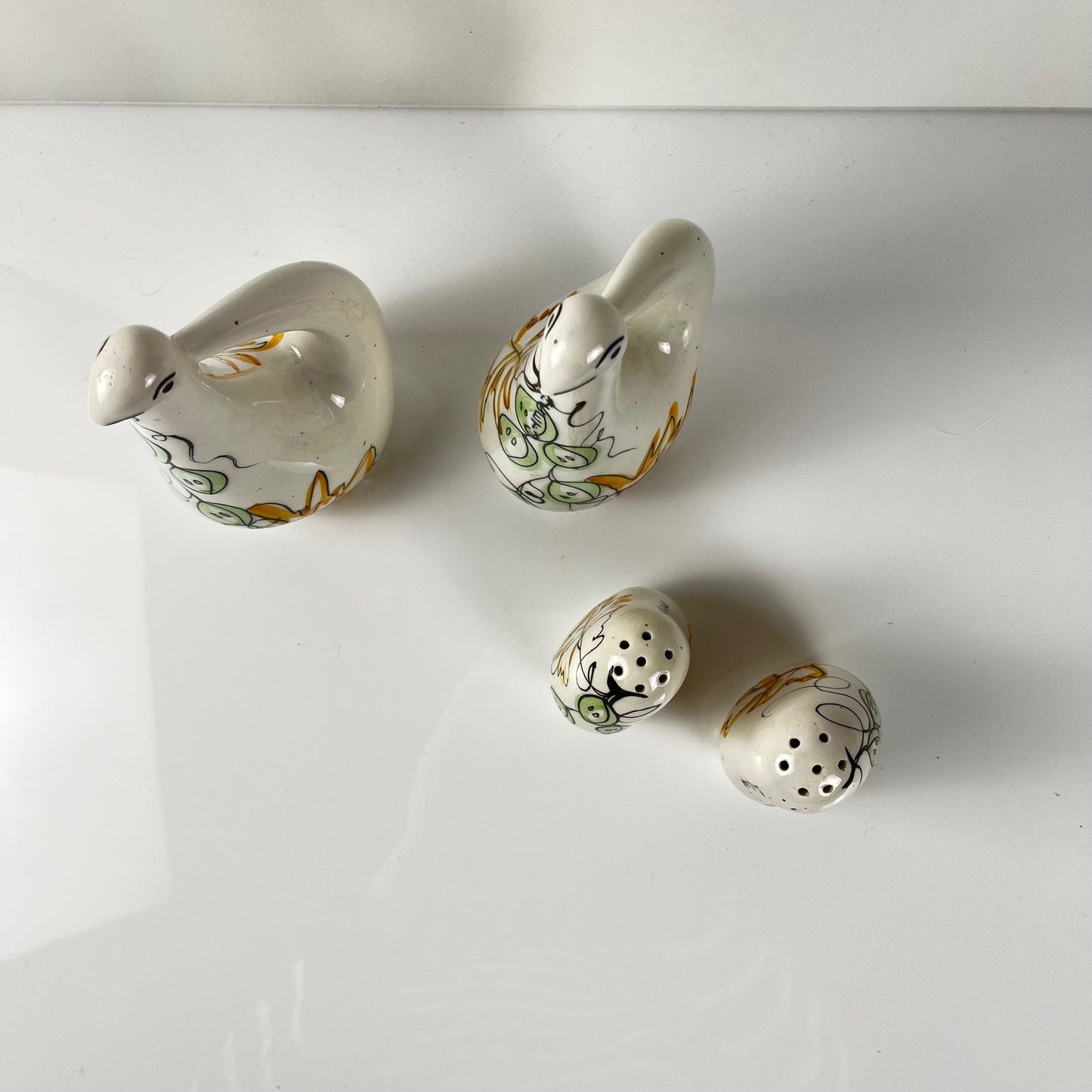 Oil, vinegar, salt & pepper set – Italy, 1950s, MCM