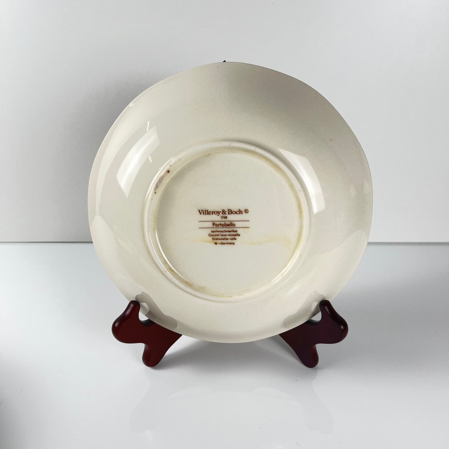 Set of 4 Villeroy & Boch "Portobello" soup plates