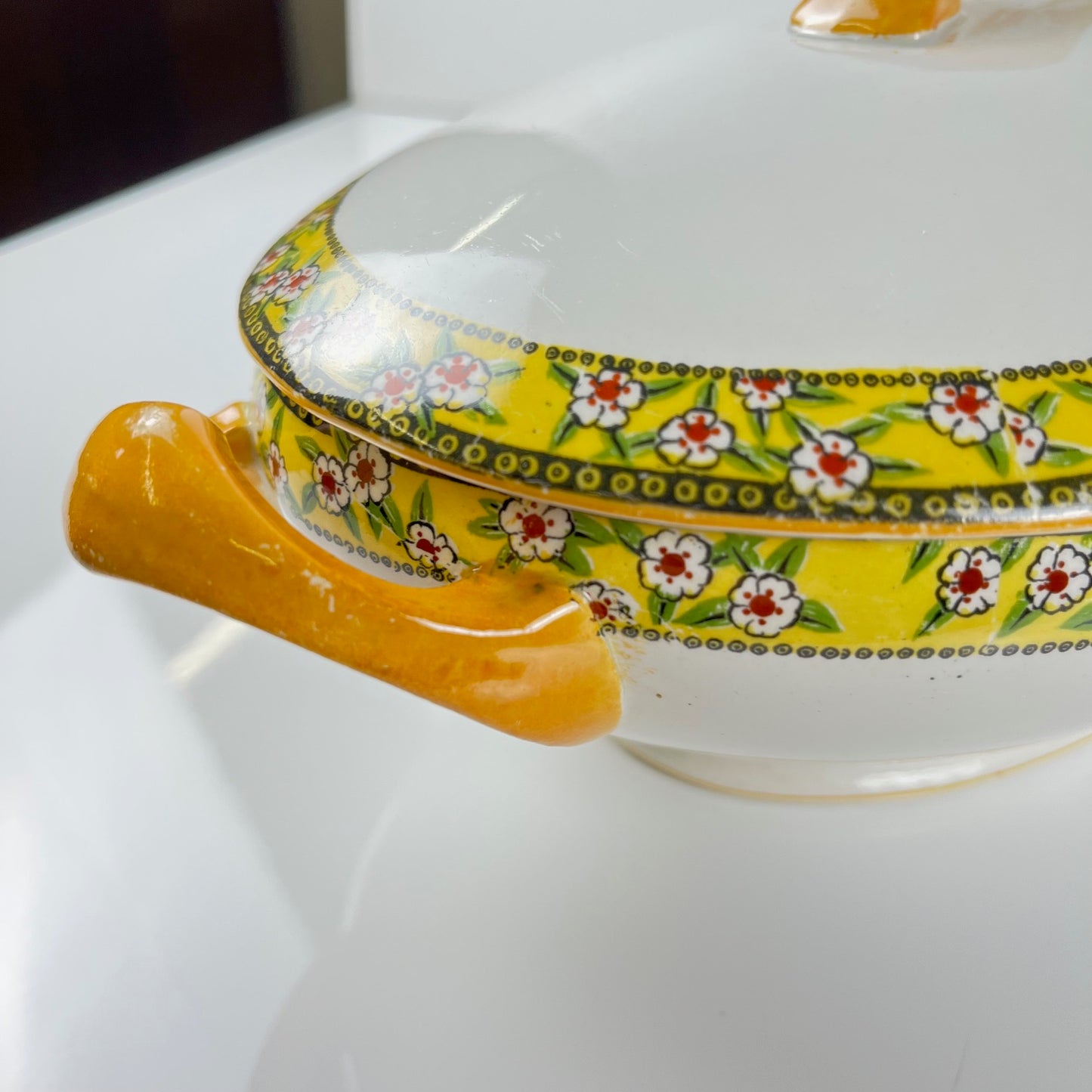 "Yvonne" iron earth soup tureen, Orchies, early 20th century