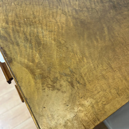 Rare Commode haute / semainier en noyer flammé art deco, 1930/1940