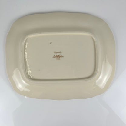 Large rectangular dish "Agreste" Sarreguemines, early 20th century.