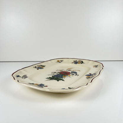 Large rectangular dish "Agreste" Sarreguemines, early 20th century.