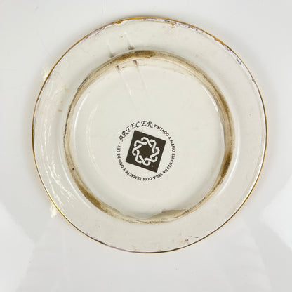 Artecer decorative ceramic plate, cuerda seca, Seville, 1980s-90s