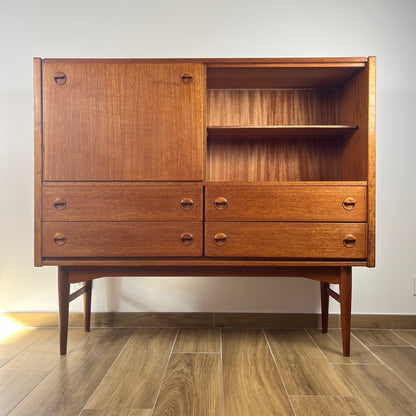 Buffet haut style scandinave en Teck, 1960
