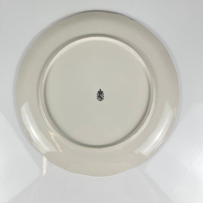 KG Lunéville cake plate, "Réverbère" model, tulip pattern