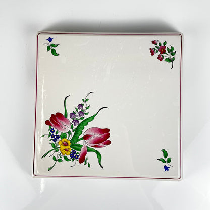 KG Lunéville trivet, "Réverbère" model, tulip pattern.